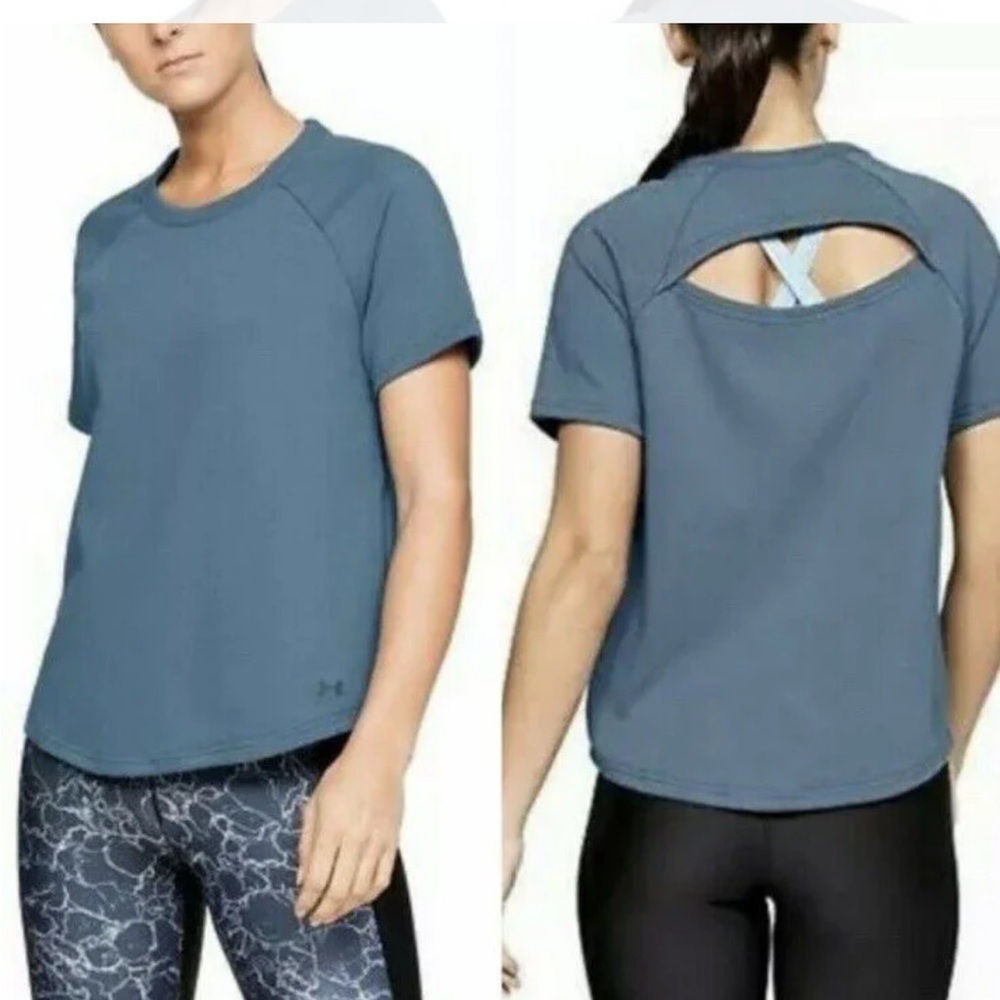 Women’s under Armour short sleeved running shirt blouse‎ size Medium